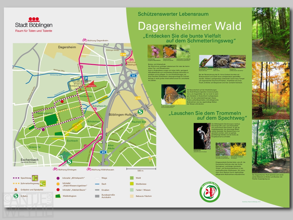 Ob im Stadtbereich oder auf der Wiese attraktiv und verständlich