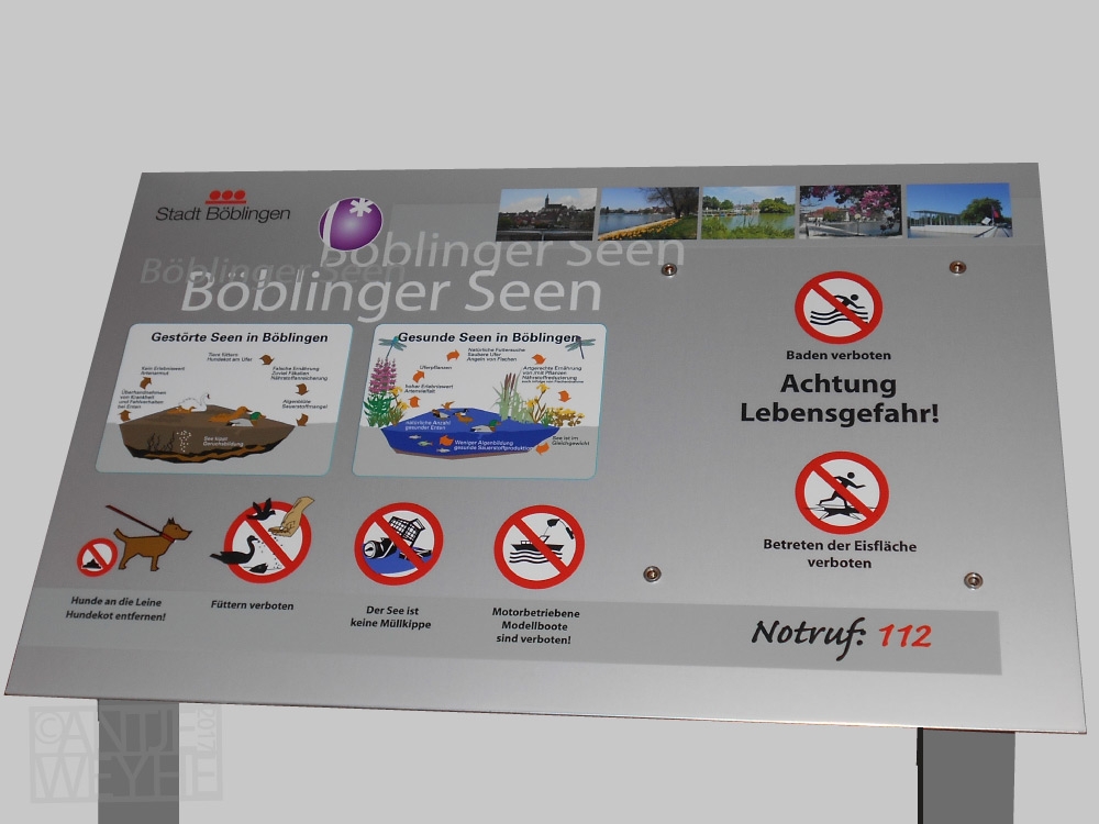 Ob im Stadtbereich oder auf der Wiese attraktiv und verständlich