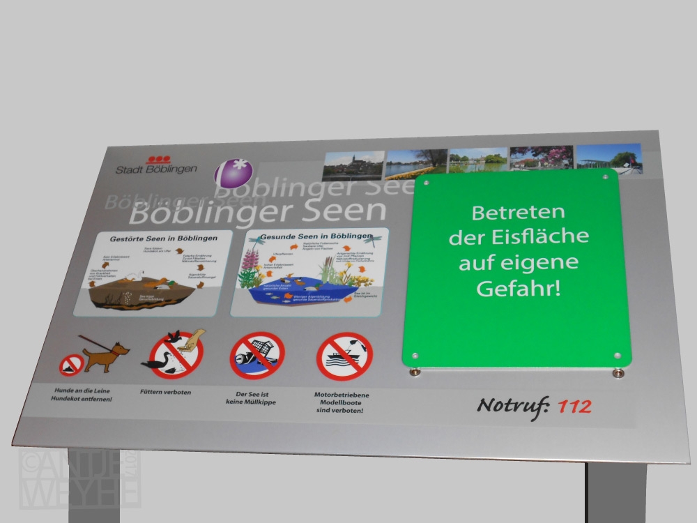 Ob im Stadtbereich oder auf der Wiese attraktiv und verständlich