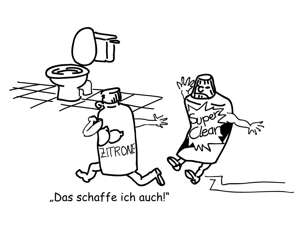 Kleine Illustrationen lockern ernste Themen auf