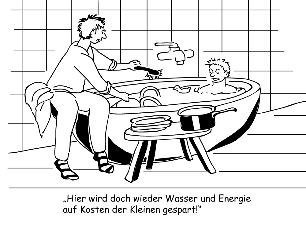Kleine Illustrationen lockern ernste Themen auf